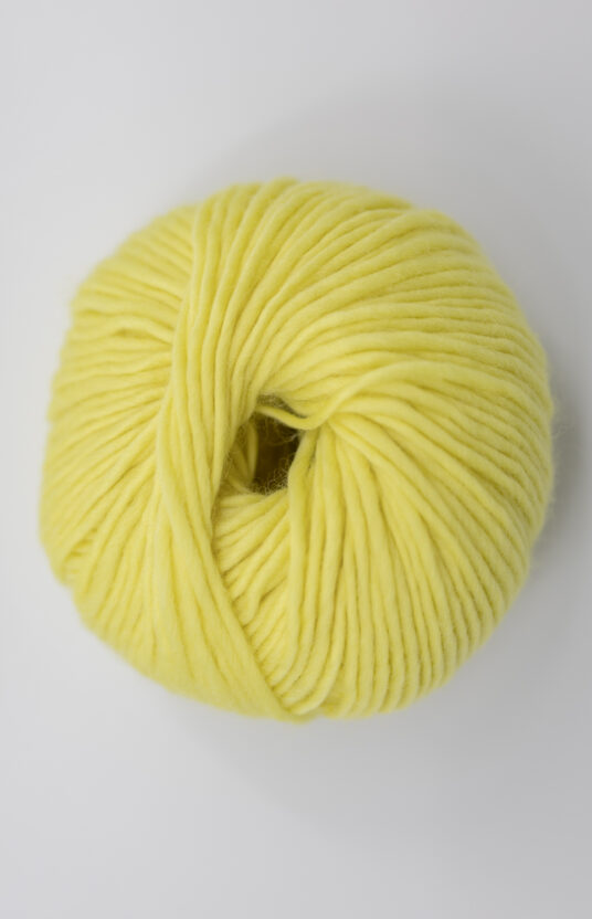 gul tykt fargerikt nettbutikk Hip Wool mulesingfri dyrevennlig garn knallgult