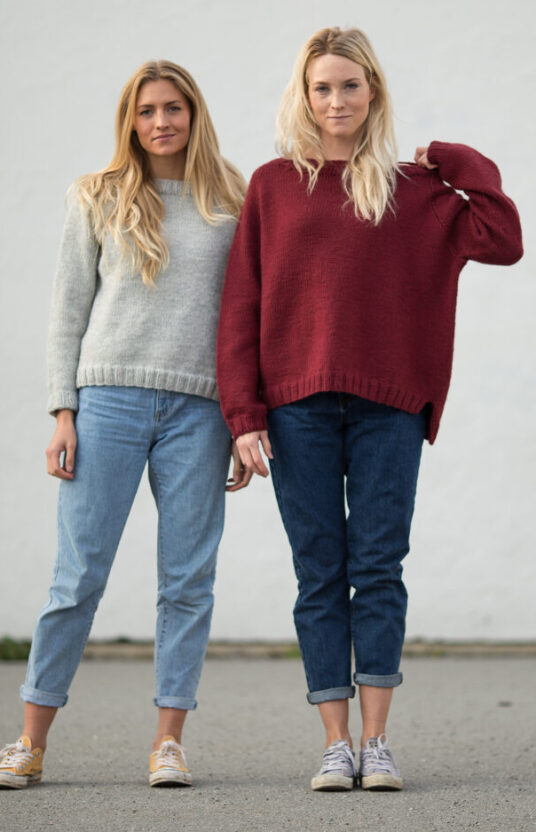 enkel genser strikkeoppskrift