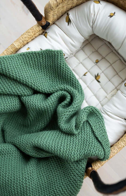 strikk til baby nybegynner enkelt pledd til baby