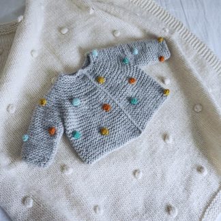  - Popcorn jacket | Knitted jacket baby | Knitting kit - by HipKnitShop - 12/01/2021