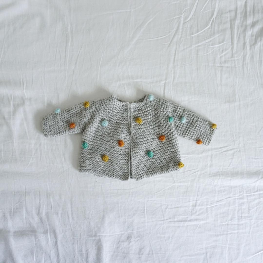  - Popcorn jacket | Knitted jacket baby | Knitting pattern - by HipKnitShop - 12/01/2021