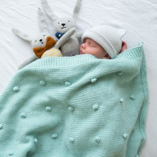  - Popcorn blanket | Knitted baby blanket | Knitting kit - by HipKnitShop - 11/11/2020