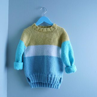 strikkegenser gutt - Jubel sweater kids | Knitting kit for kids sweater- by HipKnitShop - 12/02/2018