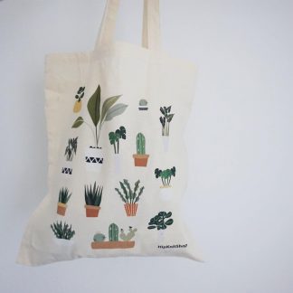 plant lover tote bag