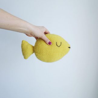  - Fish toy pillow knitting pattern - Fish Pillow - by HipKnitShop - 17/04/2018