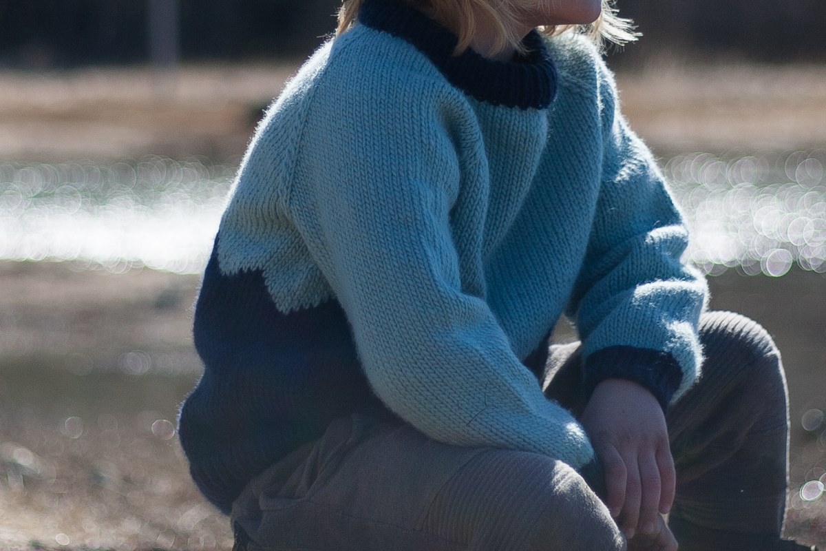 knitted sweater kids pattern
