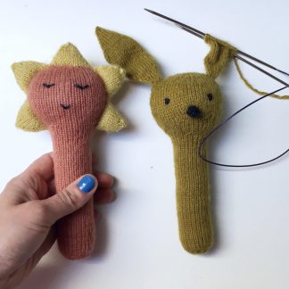 baby rattle toy knitting pattern