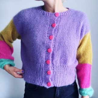 Knitted cardigan pattern women - Little Birdie Cardigan | Knitting pattern mohair cardigan - by HipKnitShop - 15/11/2018