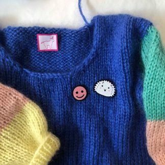  - Hedgehog label | Embroidery patch kids - by HipKnitShop - 25/08/2019