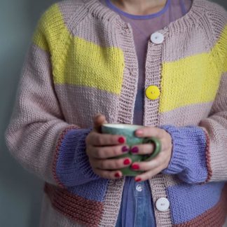  - Jubel jacket | Colorful striped jacket knit pattern by HipKnitShop - 07/11/2019