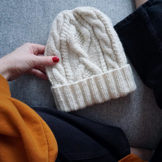  - Snowdance hat | Cable knit | Hat knitting pattern - by HipKnitShop - 12/12/2019