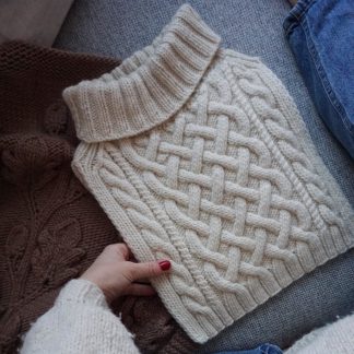  - Snowdance | Neck warmer cable knitting pattern - by HipKnitShop - 12/12/2019