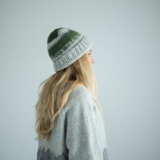 winter beanie knitting kit