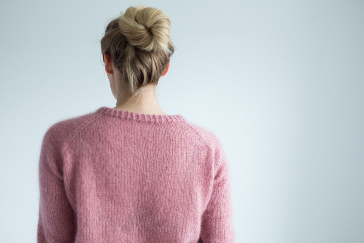 strikkeoppskrift enkel genser dame