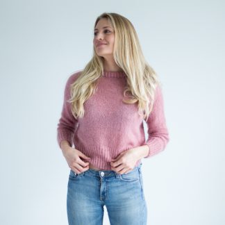 eben sweater knitting pattern - Eben Sweater | Basic sweater women knitting kit - by HipKnitShop - 29/06/2018
