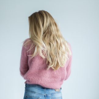 strikkeoppskrift genser dame - Eben Sweater | Basic sweater women knitting kit - by HipKnitShop - 29/06/2018