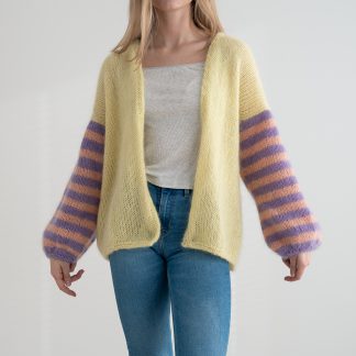  - Paradise jacket knitting kit | Knitted jacket with stripes - by HipKnitShop - 20/04/2020