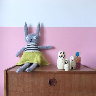  - Plush bunny toy kids. Big stuffed bunny. Handmade in 100 % baby alpaca. - 13/03/2017