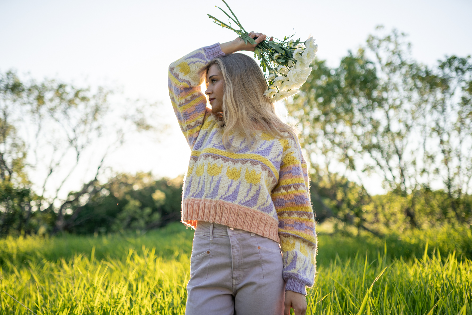  - Tulip sweater | 80s sweater knit | Knitting kit - by HipKnitShop - 09/08/2020