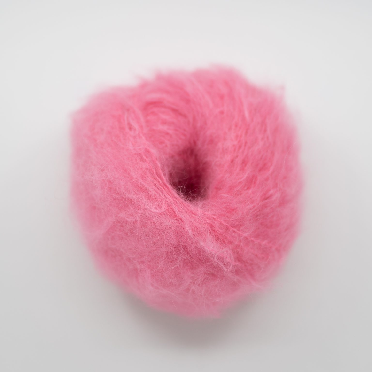 Candy pop pink | Pink mohair yarn | Fluff - by HipKnitShop