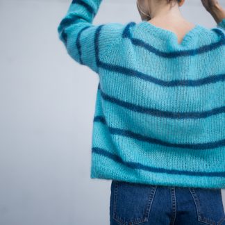  - Heysailor! | Striped mohair sweater knittingpattern - by HipKnitShop - 26/06/2018