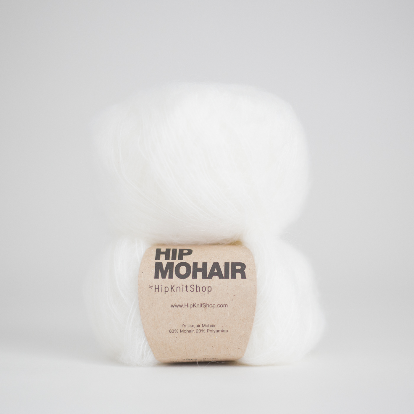  - Cotton Ball white mohair | Mohair Yarn - by HipKnitShop. - 31/05/2018