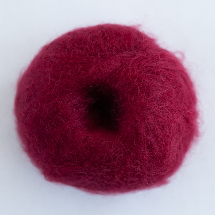 ruby red mohair