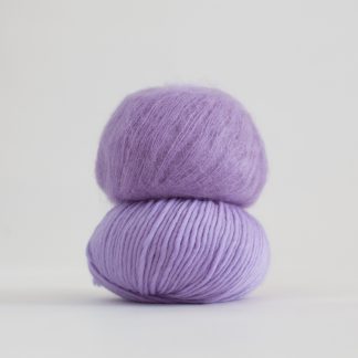 Perfect purple - Marshmallow Beanie | Fluffy beanie knitting kit - by HipKnitShop - 31/08/2018