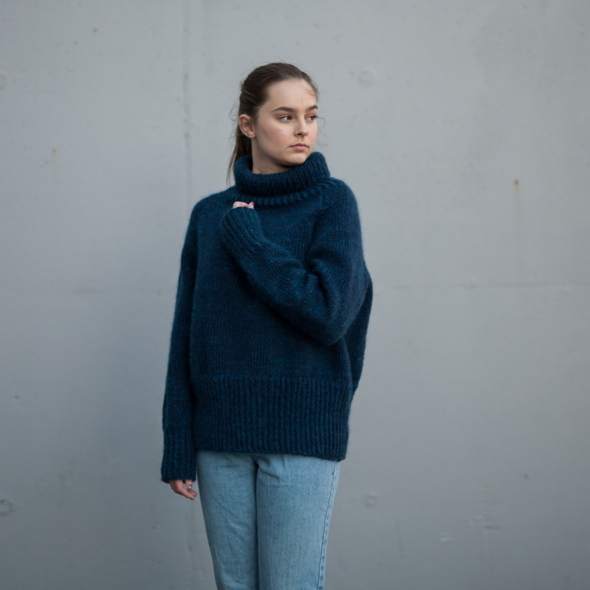 turtleneck sweater knitting pattern