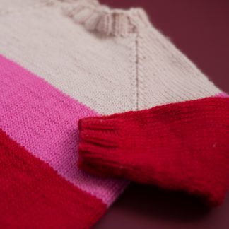 knitting pattern kids raglan sleeves - Jubel sweater kids | Knitting kit for kids sweater- by HipKnitShop - 12/02/2018