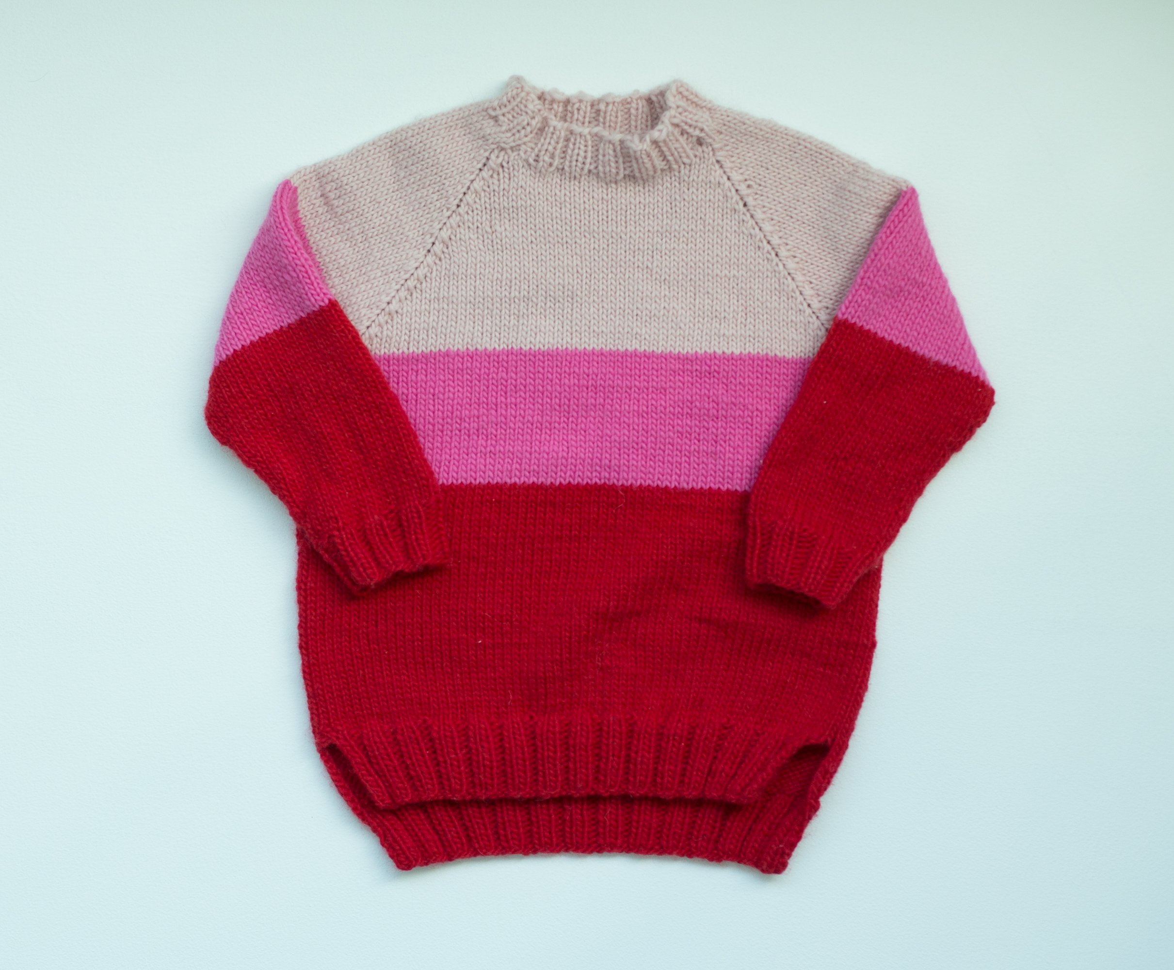 knitting pattern kids raglan sweater