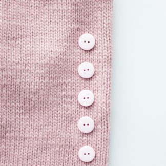knapp strikkejakke rosa - Light pink plastic button | Medium | 23 mm | Round plastic button - 28/03/2018
