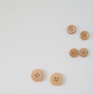 wood button natural knitting - Wooden button | Natural light wood button knitting,18 mm - by HipKnitShop - 16/10/2018