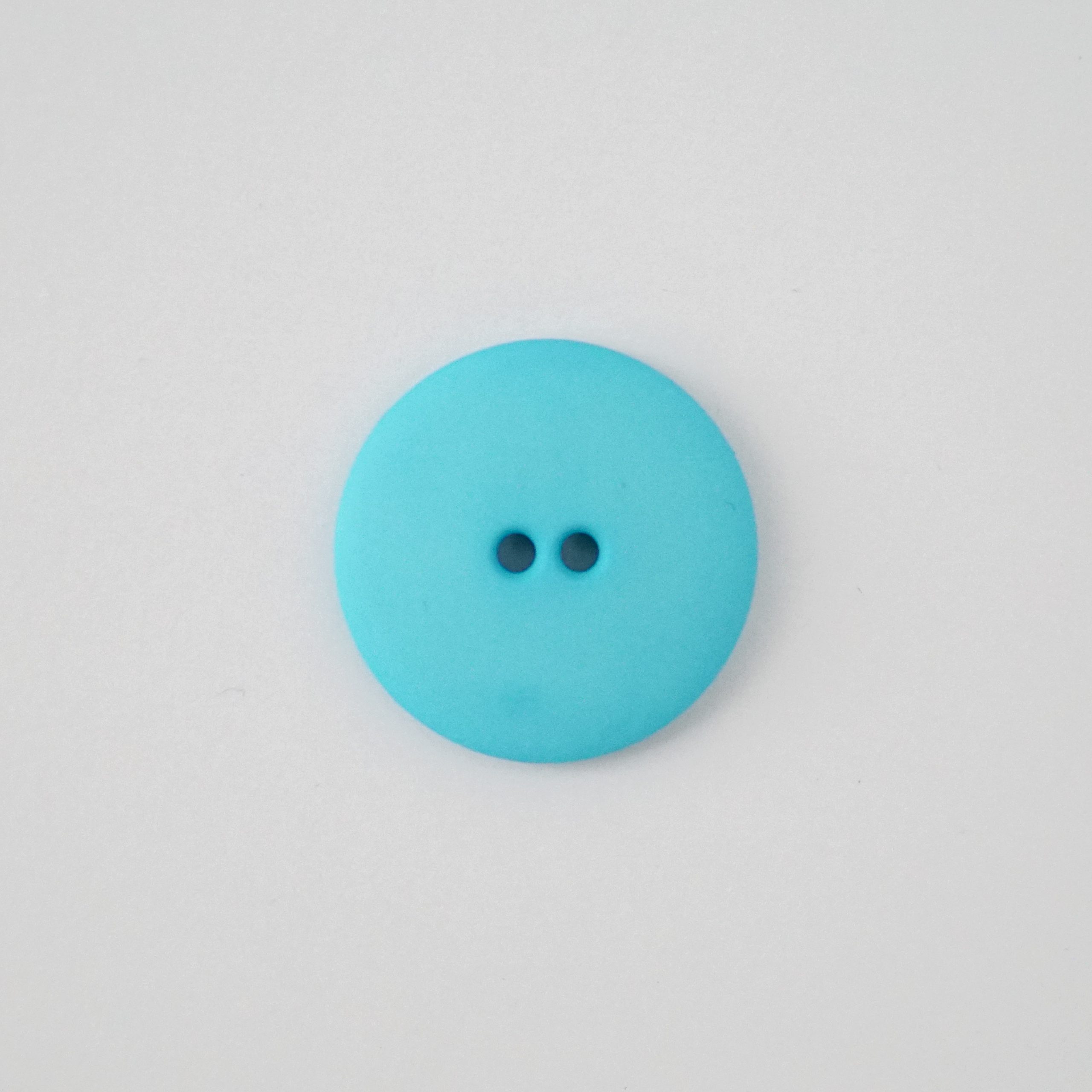 plastic button webshop - Turquoise plastic button | Matt round plastic button - by HipKnitShop - 29/10/2018