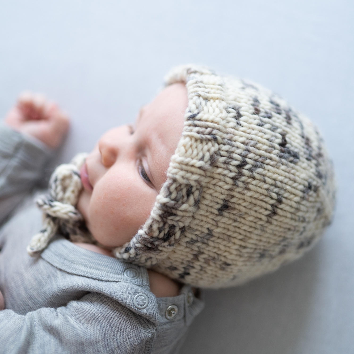  - Baby bonnet | Boho baby bonnet | Knitting kit - by HipKnitShop - 22/10/2020