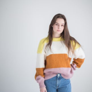 knitwear stripes colorblocking