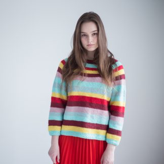 women sweater colorful knitting pattern webshop