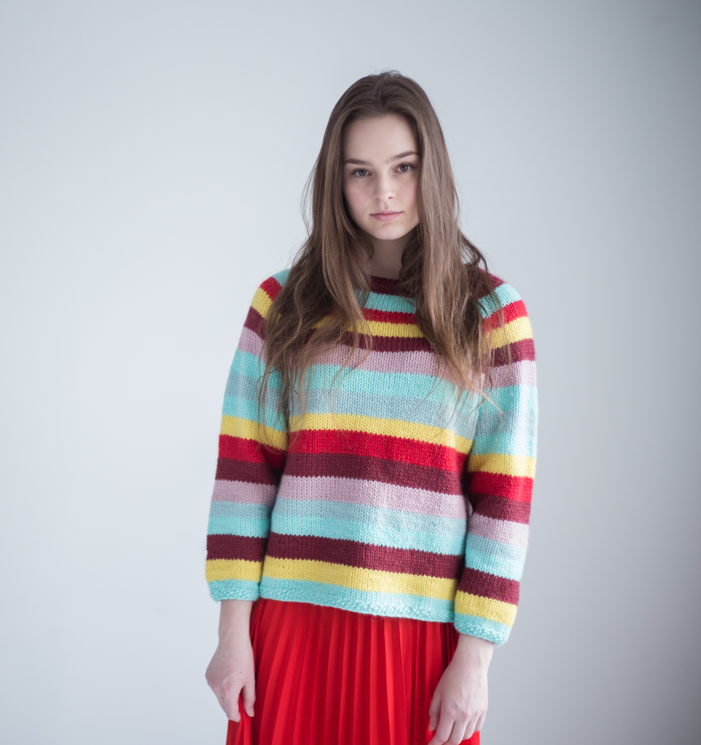 women sweater colorful knitting pattern webshop