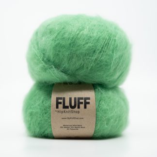  - Jelly bean green | Green mohair yarn | Fluff - by HipKnitShop - 08/12/2020
