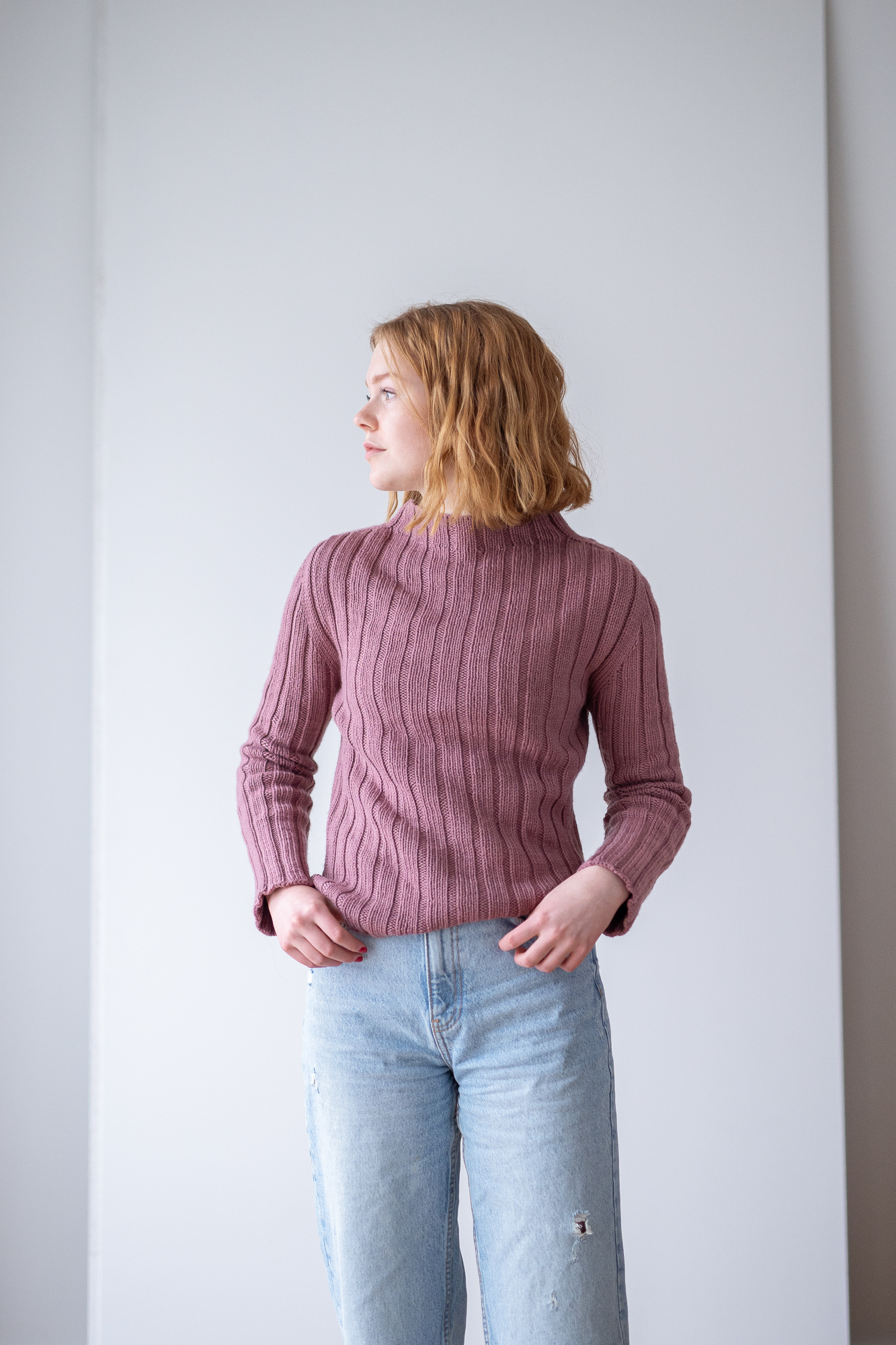  - Cést la vie sweater | Womens ribbed sweater| Knitting kit - by HipKnitShop - 08/03/2021