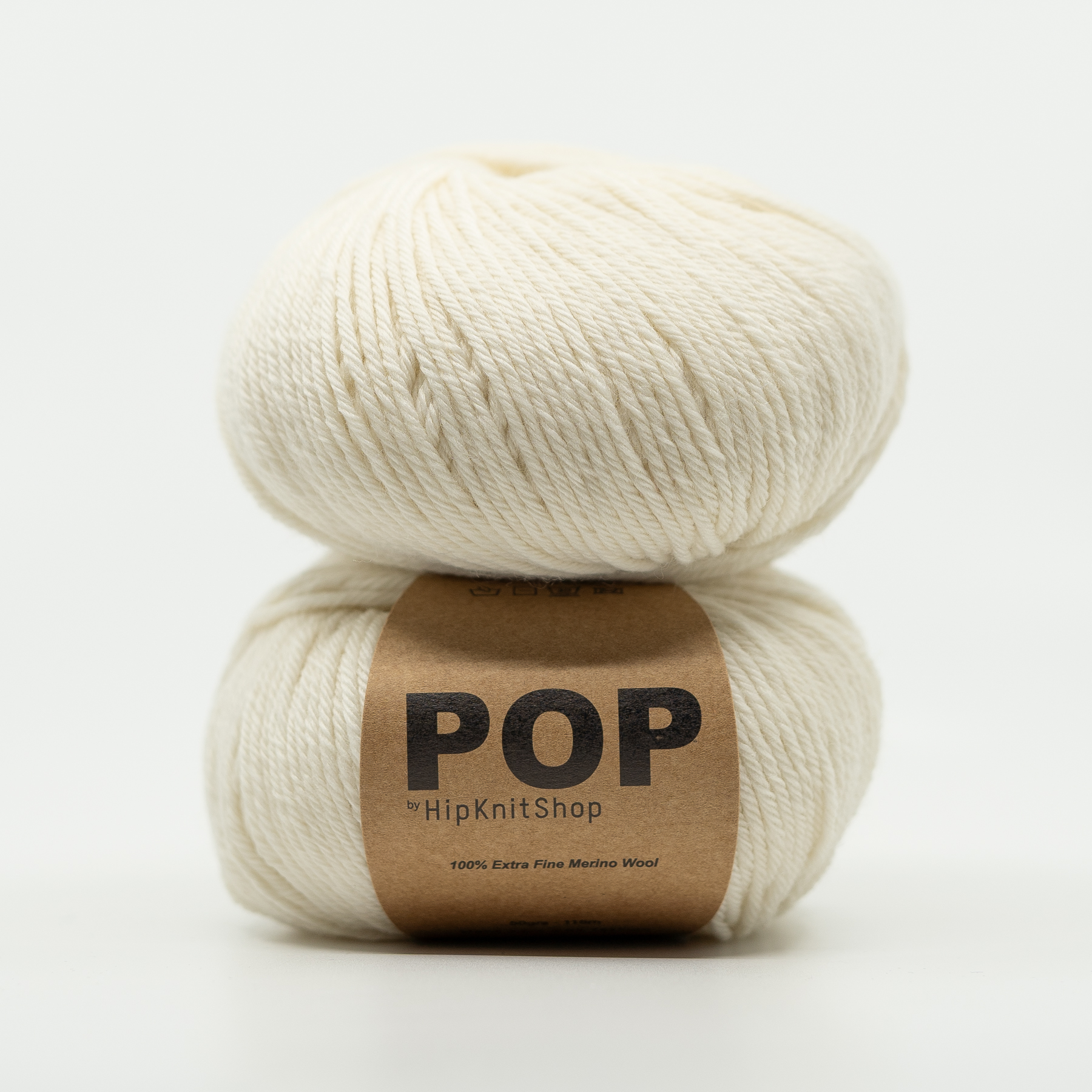  - Coconut white | Pop merino | Natural white wool yarn - by HipKnitShop - 26/04/2021