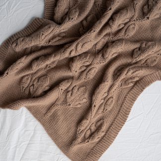  - Oak leaf blanket | Knitting pattern baby blanket - by HipKnitShop - 20/01/2020