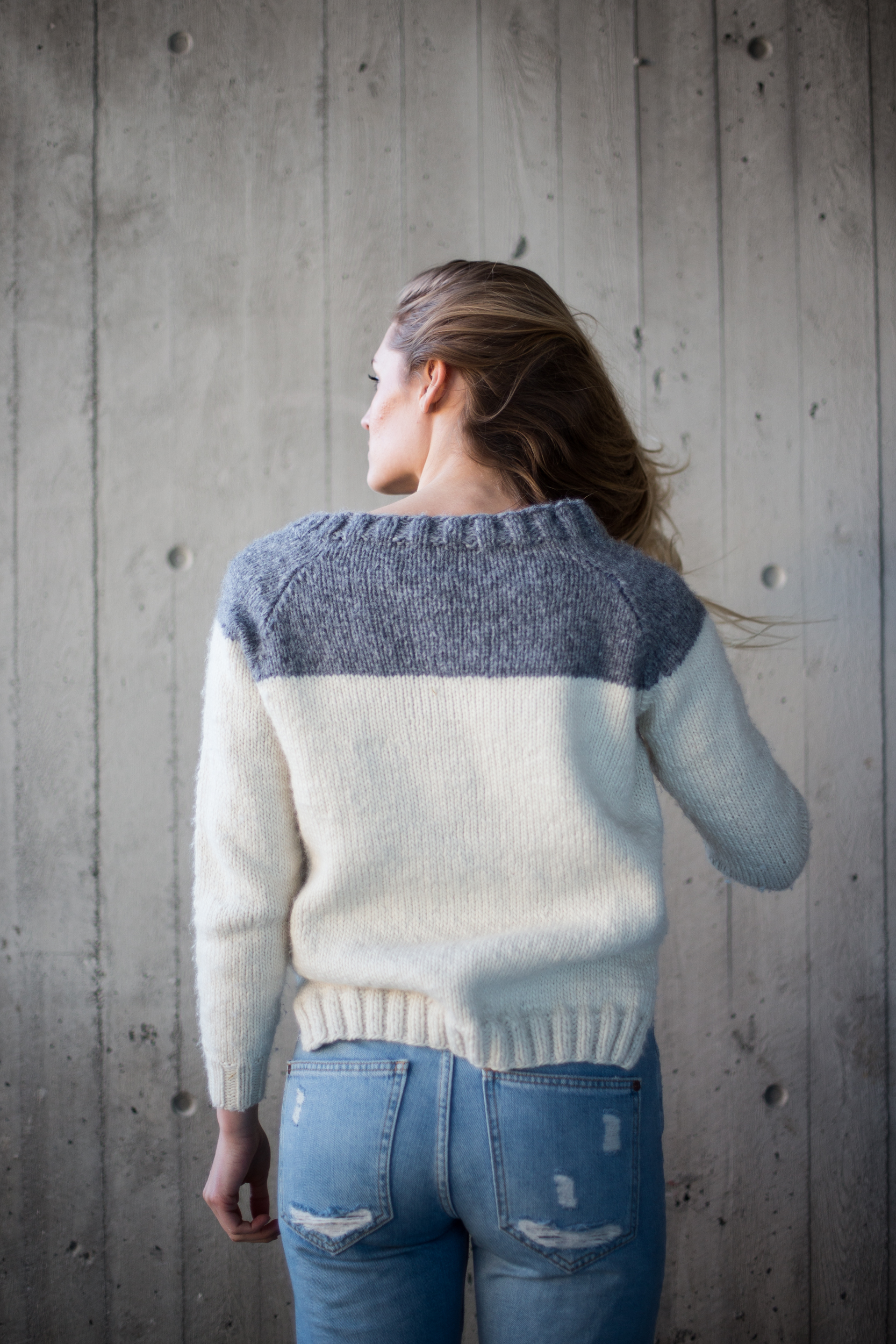 Lola sweater knitting kit / strikkeoppskrift genser dame