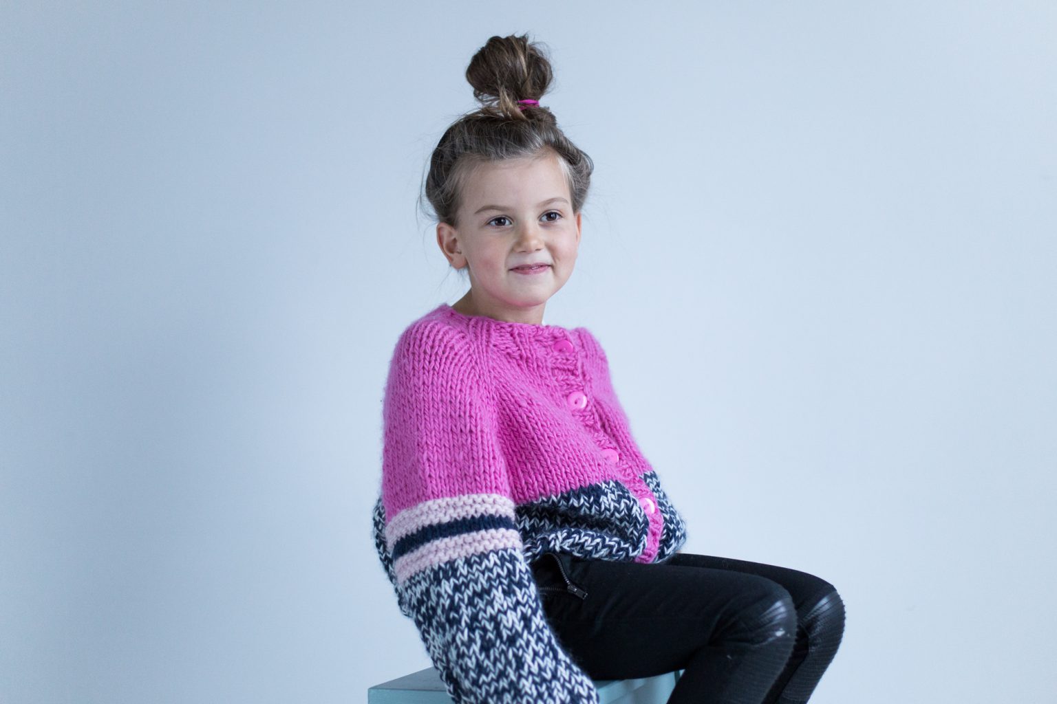 POP JACKET knitting pattern for kids | Fun and colorful knit | Knit for ...