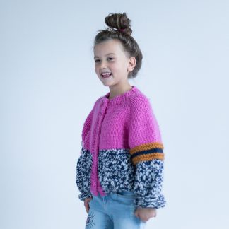strikkejakke barn oppskrift garnpakke - POP JACKET knitting pattern for kids | Fun and colorful knit | Knit for kids - 06/11/2017