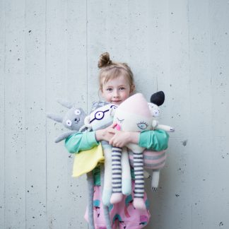  - Plush toy kids. Handmade. Kids design.Big soft doll . 100 % baby alpaca. - 13/03/2017