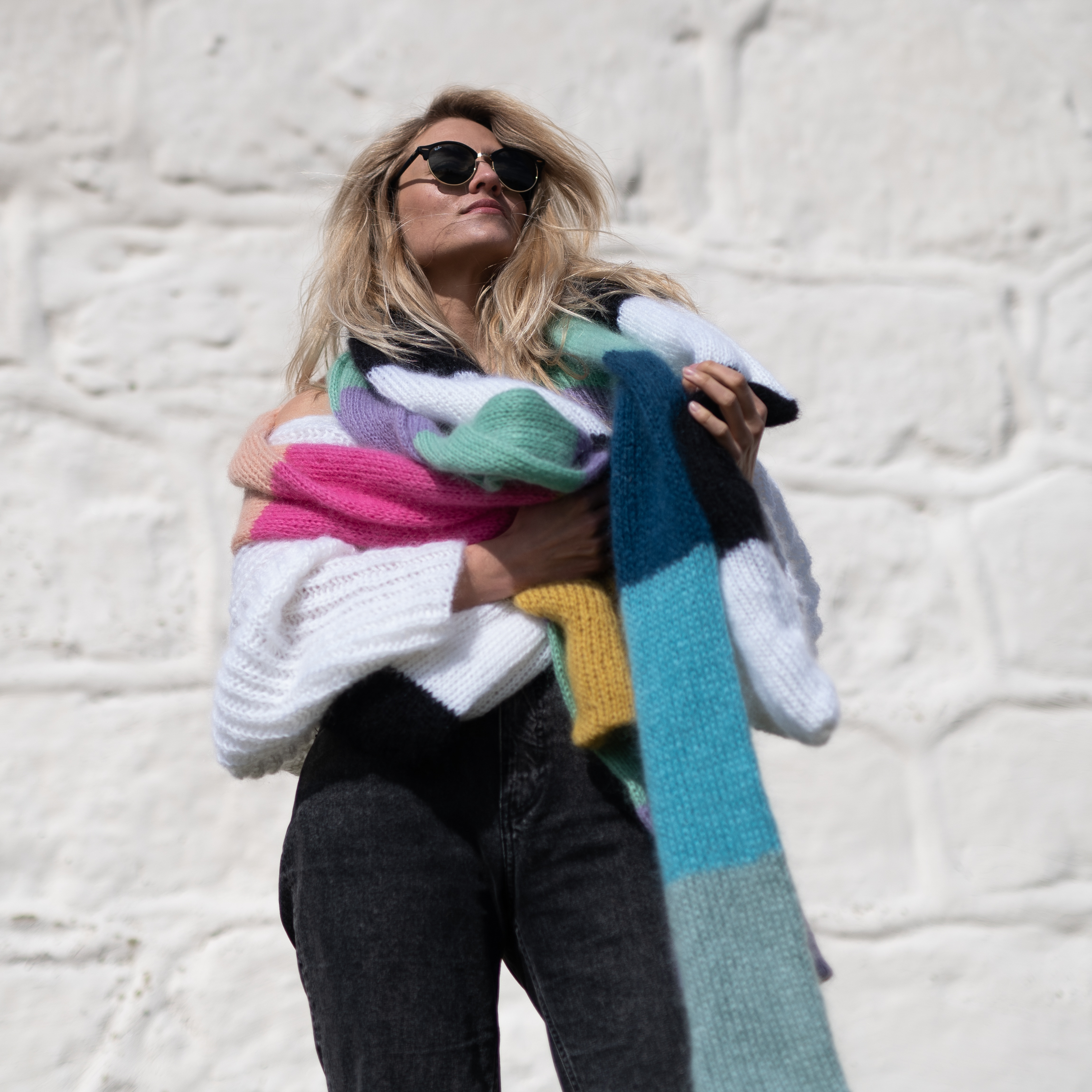 stort skjerf mønster - Bobby Scarf knitting kit | Big knitted scarf - by HipKnitShop - 10/05/2019