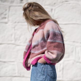strikkejakke dame opppskrift - Rainbow jacket | Rainbow jacket pattern - by HipKnitShop - 11/05/2019