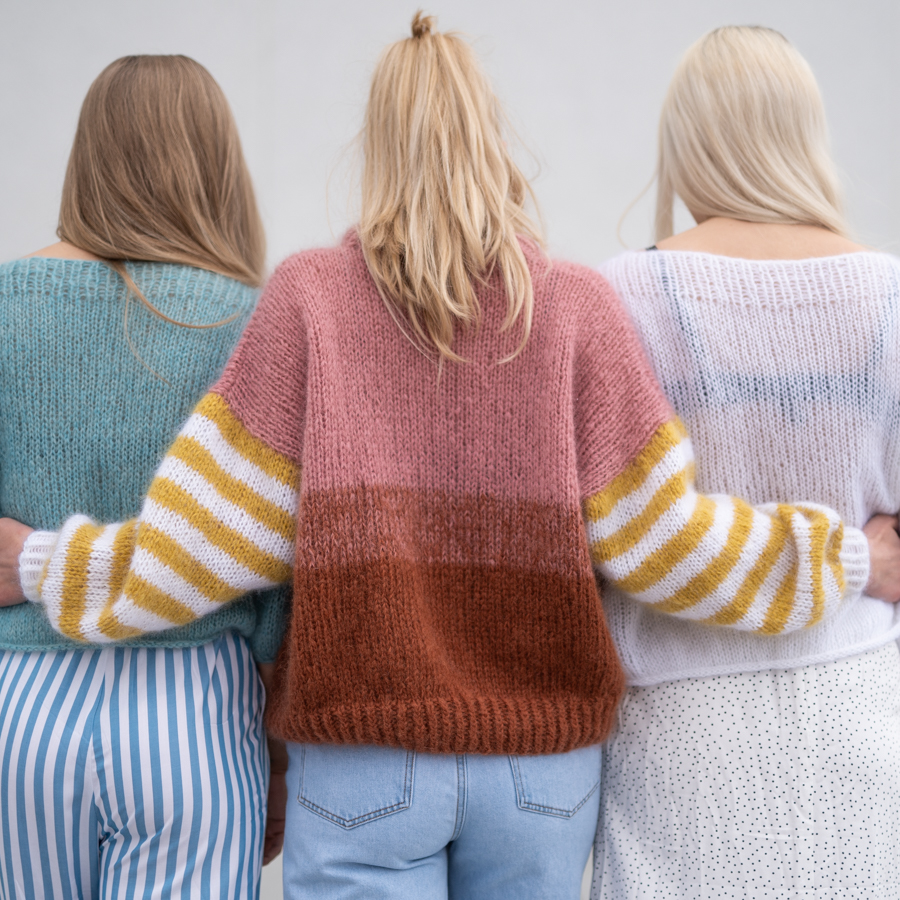  - Paradise sweater knitting kit | Striped sweater women - by HipKnitShop - 10/05/2019