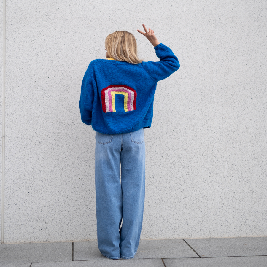 oppskrift jakke dame - Rainbow jacket | Rainbow jacket pattern - by HipKnitShop - 11/05/2019